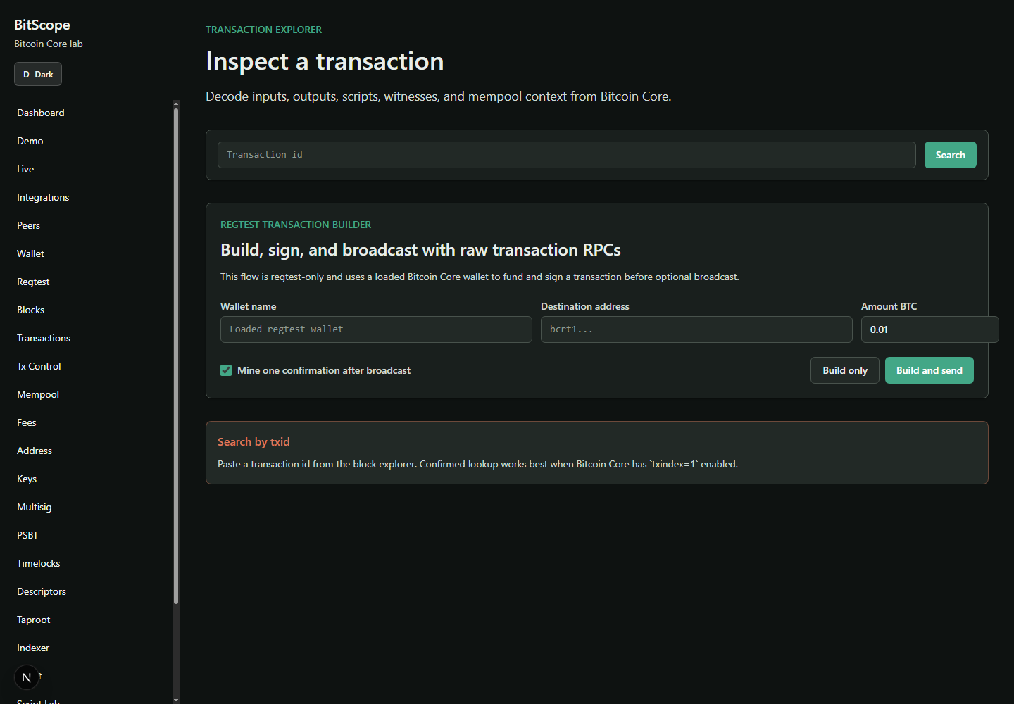 BitScope transaction explorer